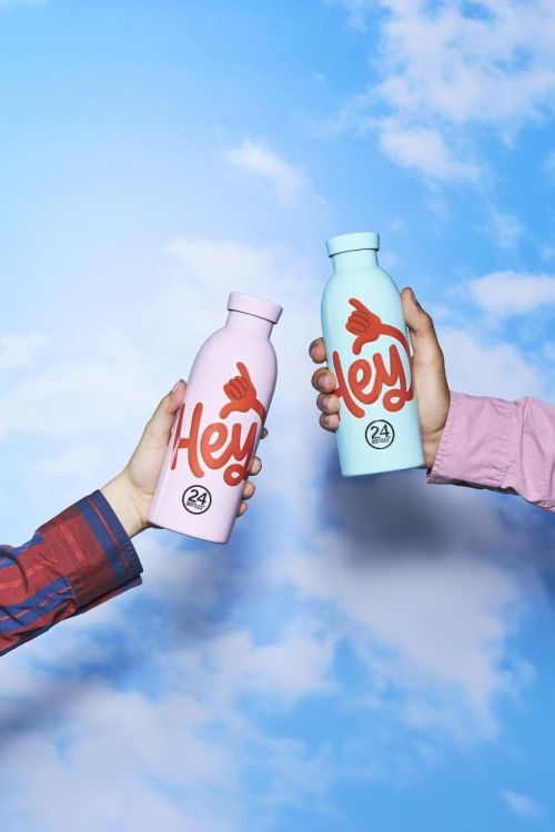 24Bottles Clima Bottle 500ml Hey! (Hey! Blue) - Panache (Koksijde)