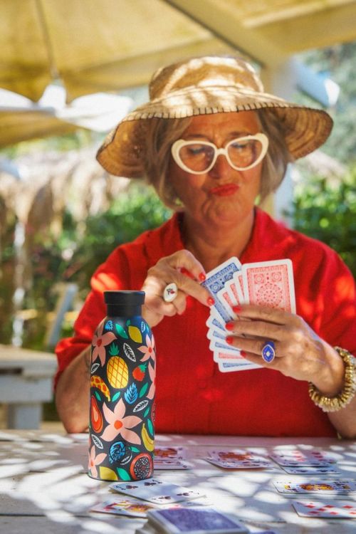 24Bottles Clima Bottle 500ml Tropical Noir (Tropical Noir) - Panache (Koksijde)