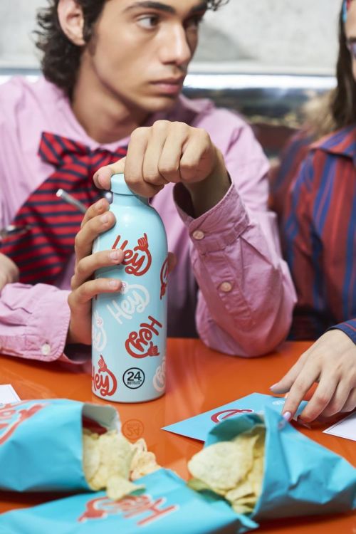 24Bottles Clima Bottle 850ml Hey! (Hey! Blue) - Panache (Koksijde)