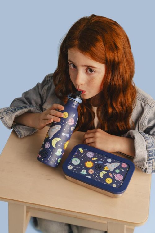 24Bottles Snackbox Space Friends (Blauw) - Panache (Koksijde)
