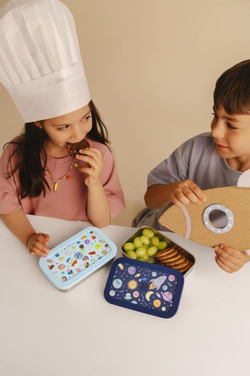 24Bottles Snackbox Space Friends (Blauw) - Panache (Koksijde)