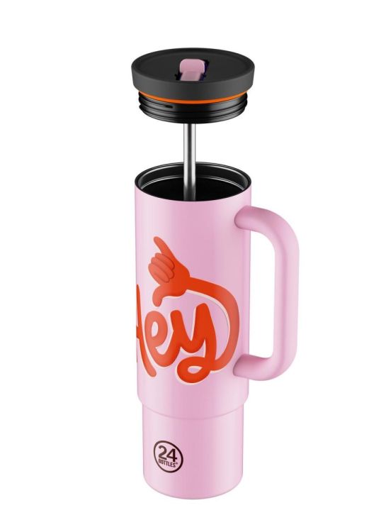24Bottles Straw Cup 800ml Hey! (Hey! Pink) - Panache (Koksijde)