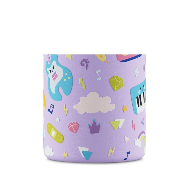 24Bottles Urban Bottle 250ml +sport lid Music Friends (Paars) - Panache (Koksijde)