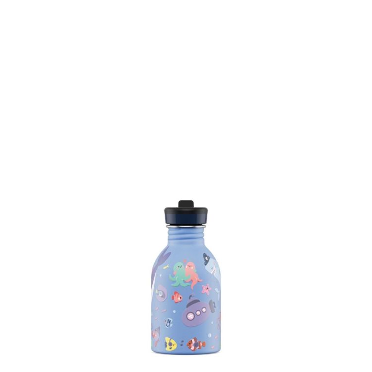 24Bottles Urban Bottle 250ml + sport lid Ocean Friends (Blauw) - Panache (Koksijde)