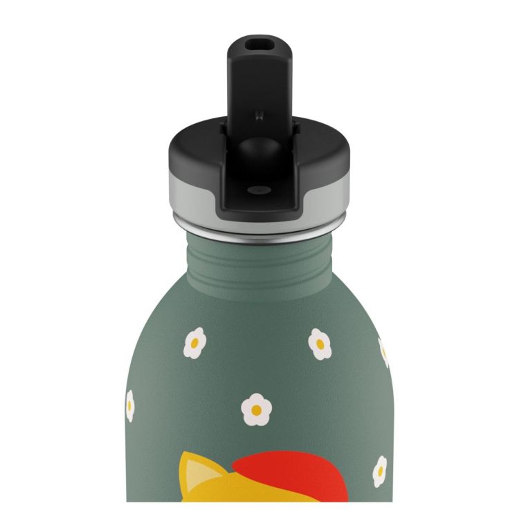 24Bottles Urban Bottle 250ml +sport lid Smart Cat (Groen) - Panache (Koksijde)