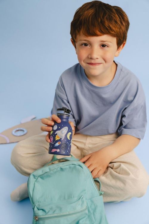 24Bottles Urban Bottle 250ml +sport lid Space Friends (Blauw) - Panache (Koksijde)