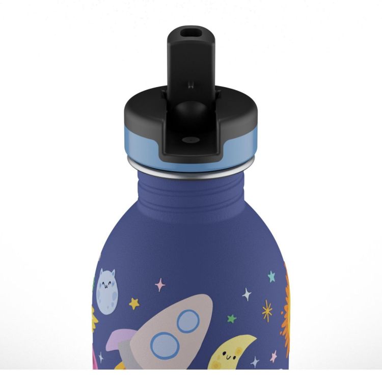 24Bottles Urban Bottle 250ml +sport lid Space Friends (Blauw) - Panache (Koksijde)