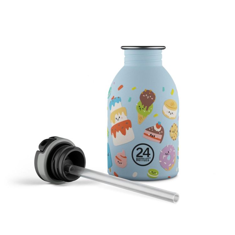 24Bottles Urban Bottle 250ml +sport lid Sweet Friends (Blauw) - Panache (Koksijde)