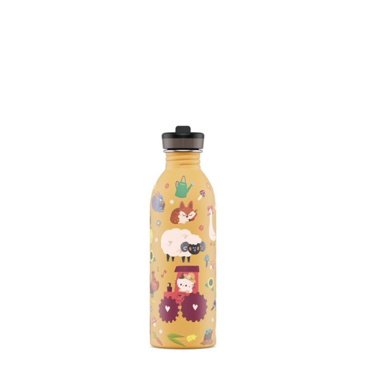 24Bottles Urban Bottle 500ml + sport lid Farm Friends (Orange) - Panache (Koksijde)