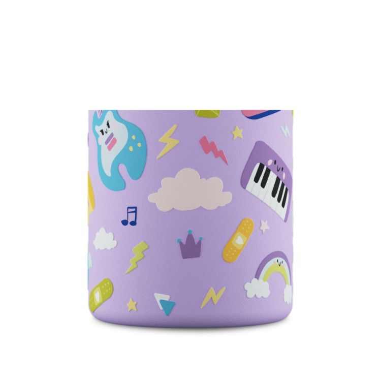 24Bottles Urban Bottle 500ml +sport lid Music Friends (Paars) - Panache (Koksijde)