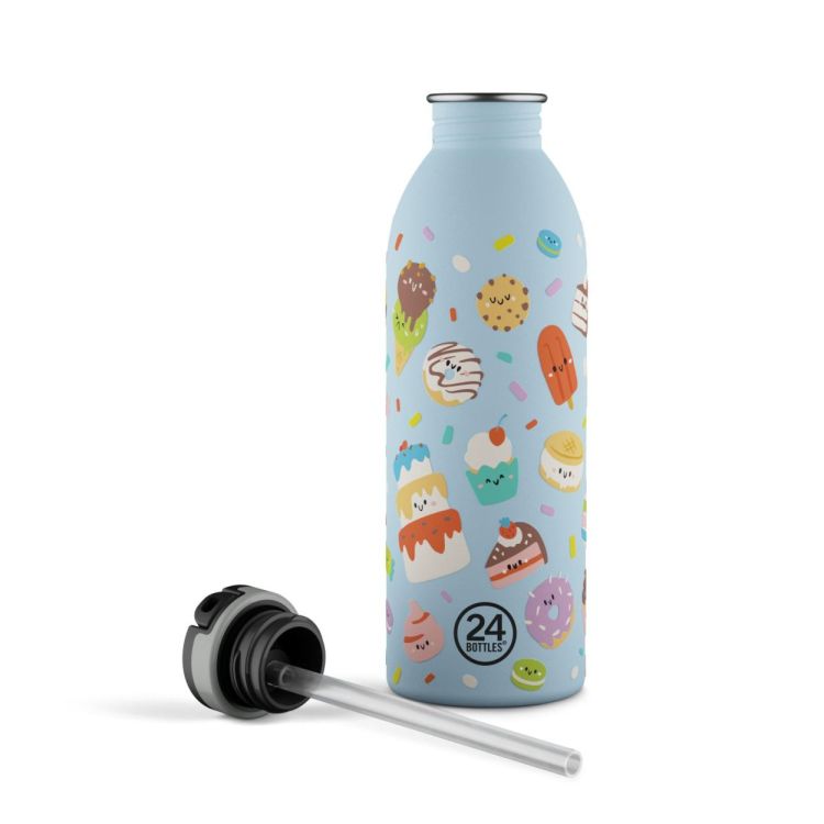 24Bottles Urban Bottle 500ml +sport lid Sweet Friends (Blauw) - Panache (Koksijde)