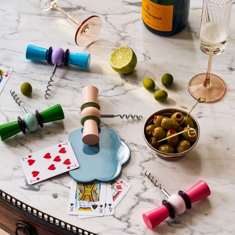 Addison Ross Bow Tie kurkentrekker (Aqua & Lilac) - Panache (Koksijde)