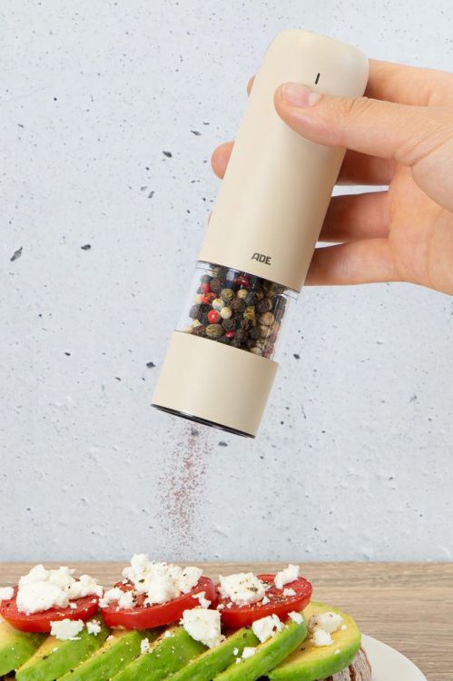 ADE Elektrische peper- en zoutmolen mini (Cream) - Panache (Koksijde)