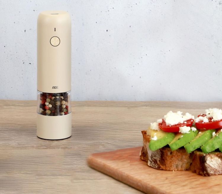 ADE Elektrische peper- en zoutmolen mini (Cream) - Panache (Koksijde)