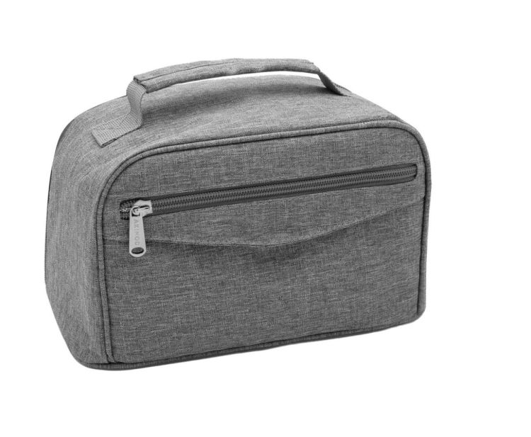 Akinod Lunchbox met draagtas 2x700ml 11H58 (Zwart-grijs) - Panache (Koksijde)