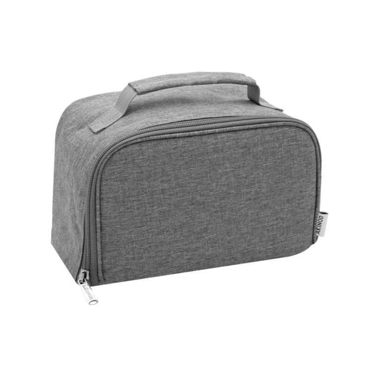 Akinod Lunchbox met draagtas 2x700ml 11H58 (Zwart-grijs) - Panache (Koksijde)