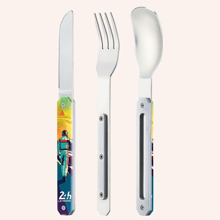Akinod Set de couverts Lunchbox 24h Le Mans ‘Pilote’ 12H34 (Multi) - Panache (Koksijde)