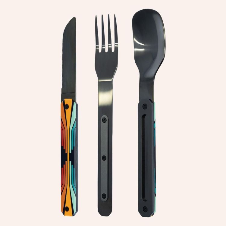 Akinod Lunchboxbestekset Black 12H34 Astrodeck (Multi) - Panache (Koksijde)