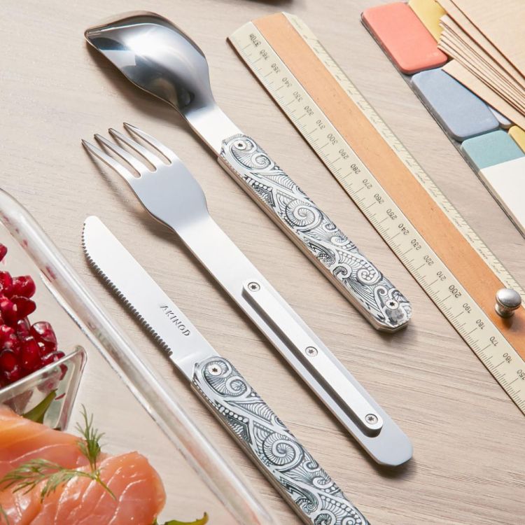 Akinod Set de couverts boîte à lunch Mirror (Multi) - Panache (Koksijde)