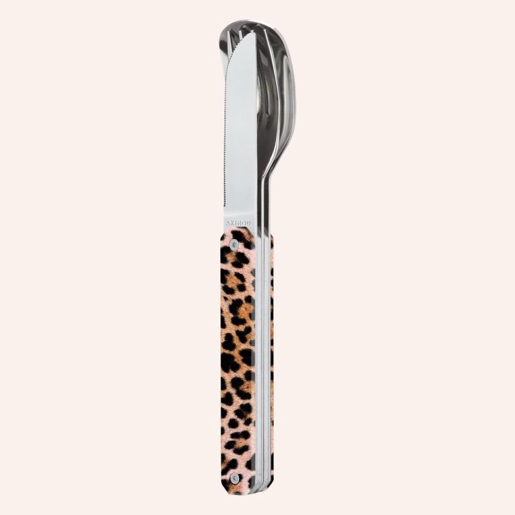 Akinod Lunchboxbestekset Mirror 12H34 Léopard (Leopard) - Panache (Koksijde)