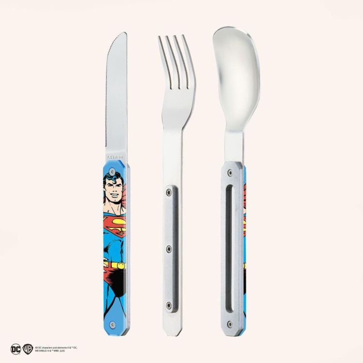 Akinod Lunchboxbestekset Mirror 12H34 Superman Vintage (Multi) - Panache (Koksijde)