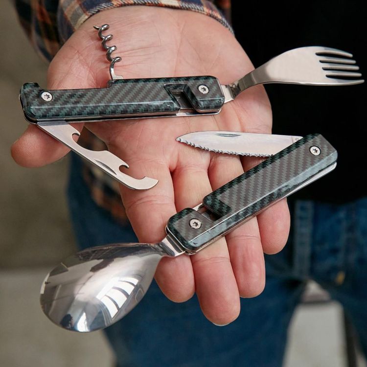 Akinod Lunchboxmultitool Mirror 13H25 Carbone (Carbon) - Panache (Koksijde)