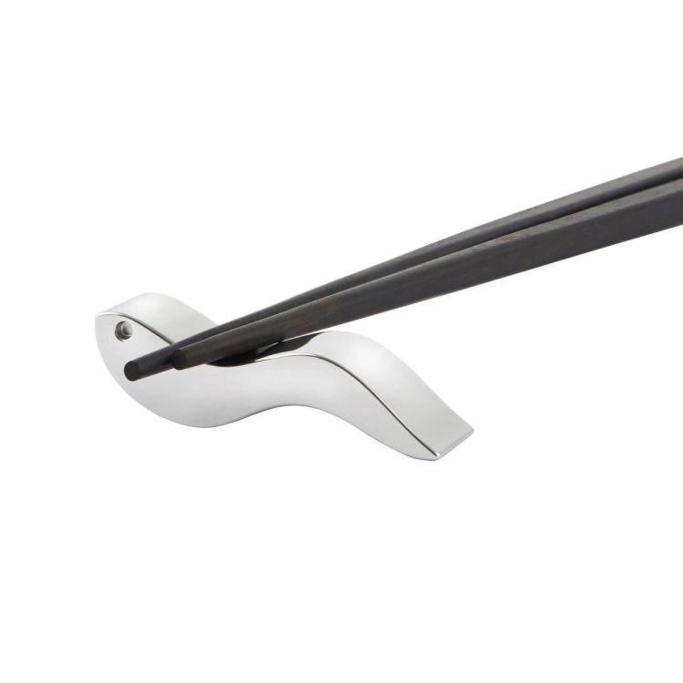 Alessi Chopstickset met houder Alesandro Stick (Ebony) - Panache (Koksijde)