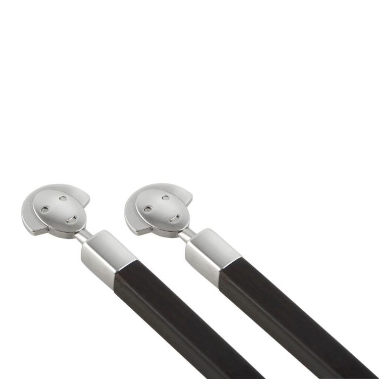 Alessi Chopstickset met houder Anna Stick (Ebony) - Panache (Koksijde)