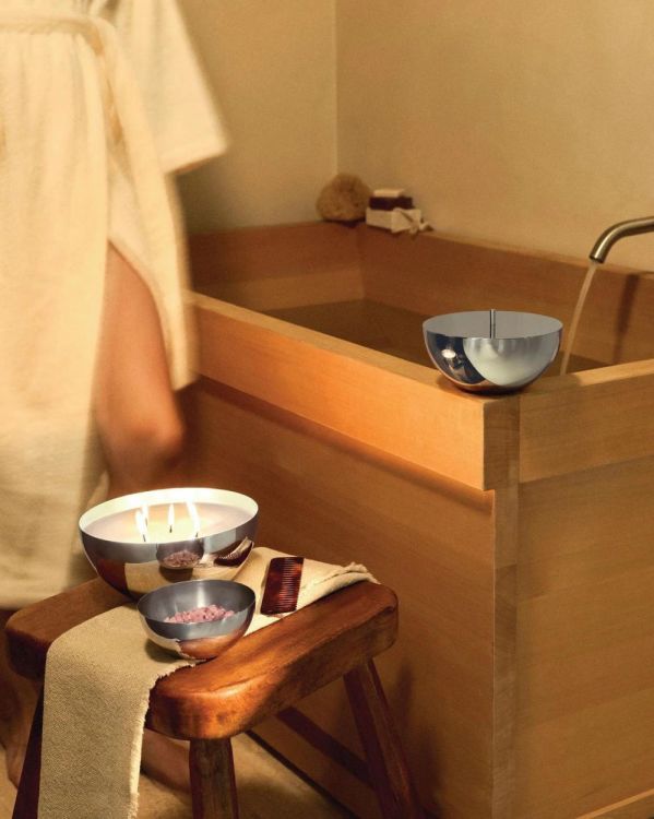 Alessi Rocc houder met deksel large Ø 20cm (Inox) - Panache (Koksijde)