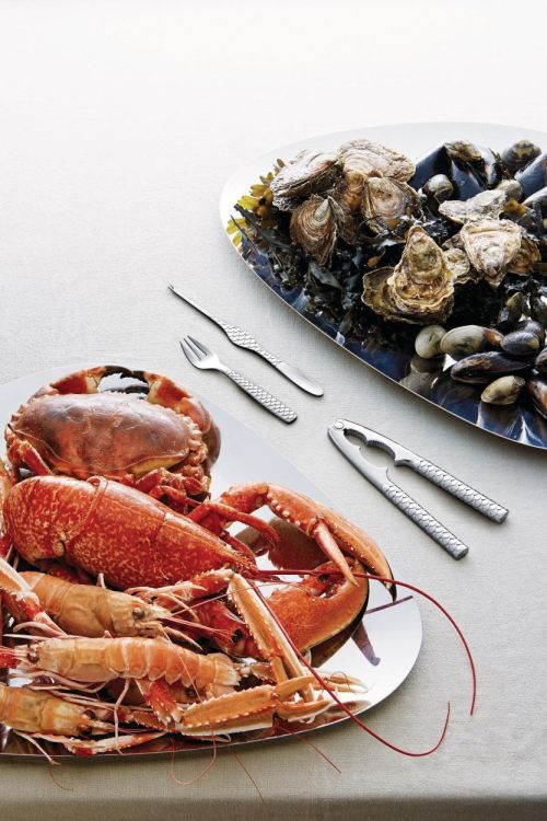 Alessi Set 4 oestervorkjes Colombina fish (Inox) - Panache (Koksijde)