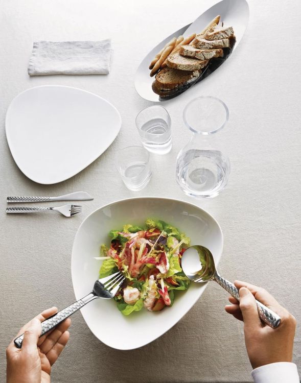 Alessi Set 4 oestervorkjes Colombina fish (Inox) - Panache (Koksijde)