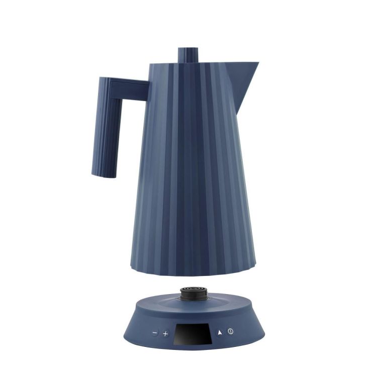 Alessi Waterkoker Plissé 1.7L met temperatuurcontrole (Blue) - Panache (Koksijde)