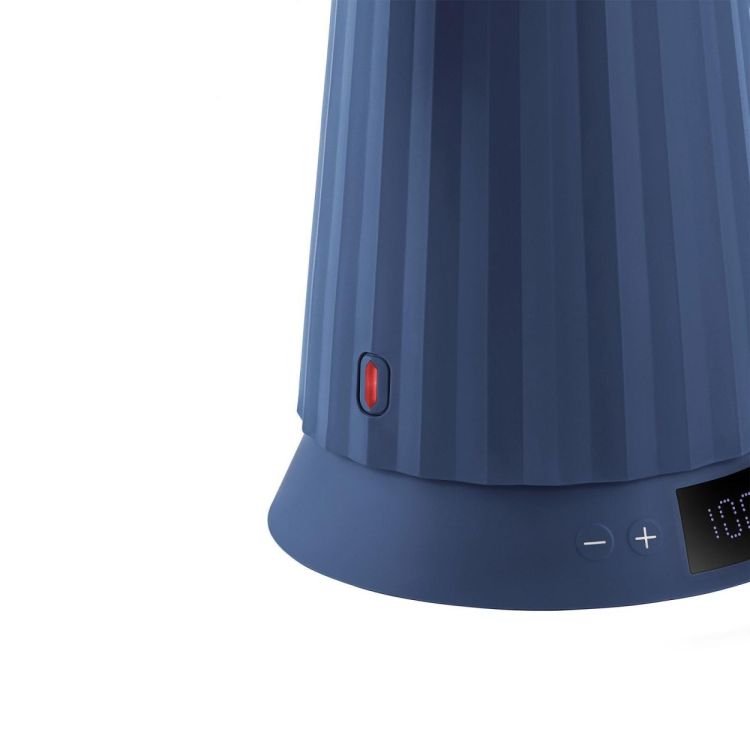 Alessi Waterkoker Plissé 1.7L met temperatuurcontrole (Blue) - Panache (Koksijde)