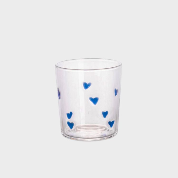 And Nook Verres avec cœurs - set de 2 (Blauw) - Panache (Koksijde)