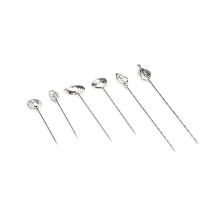 ANOVI Schaal- en schelpdierprikkers - set van 6 in giftbox (Tin) - Panache (Koksijde)