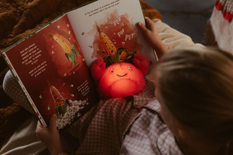 AP Junior Veilleuse peluche - Theo le Crabe (Oranje) - Panache (Koksijde)