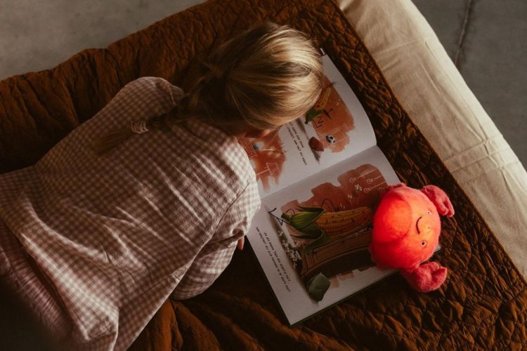 AP Junior Veilleuse peluche - Theo le Crabe (Oranje) - Panache (Koksijde)