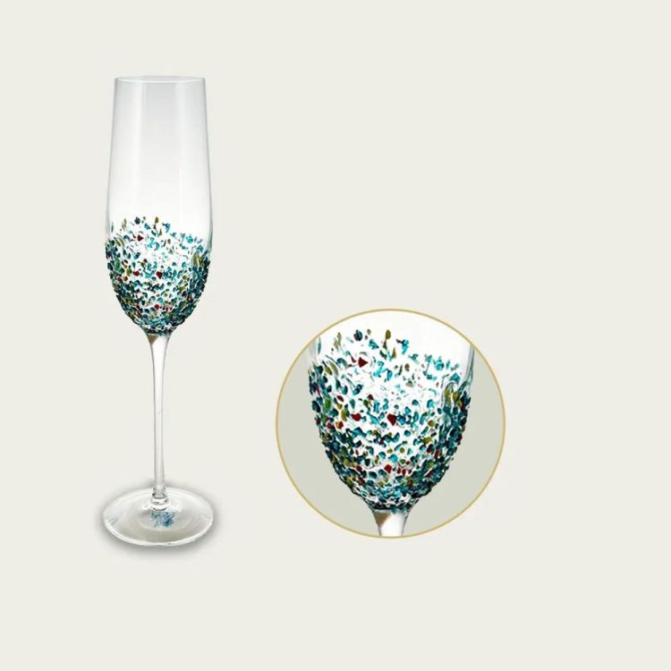 Arca Italy Flûte à champagne Spots (Transparant) - Panache (Koksijde)