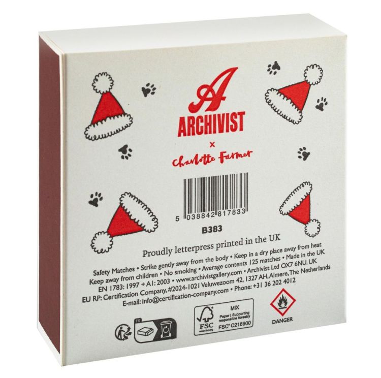 Archivist Gallery Matches Festive Tiger lucifers vierkant () - Panache (Koksijde)