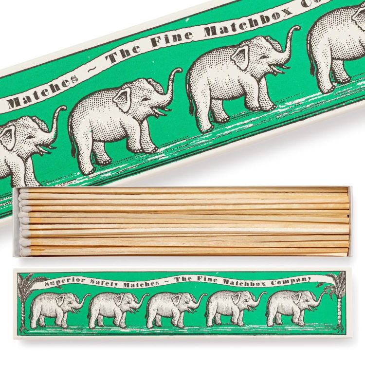 Archivist Gallery Matches Green Elephants allumettes longues () - Panache (Koksijde)