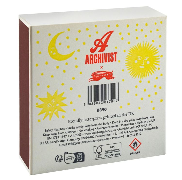 Archivist Gallery Matches Moon and Sun lucifers vierkant () - Panache (Koksijde)