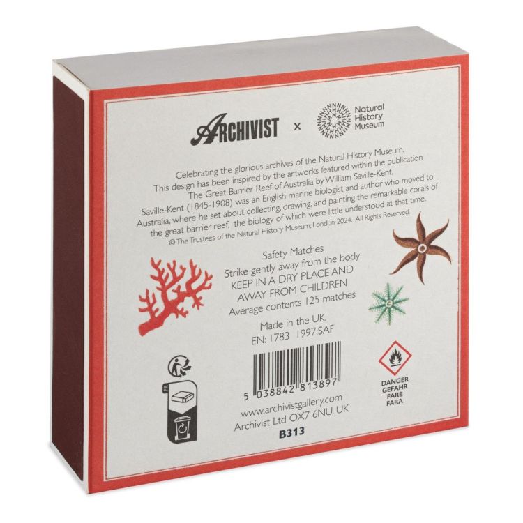 Archivist Gallery Matches Natural History Museum Great Barrier Reef lucifers vierkant () - Panache (Koksijde)