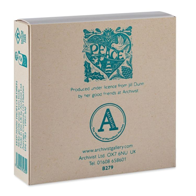 Archivist Gallery Matches Peace by Jill Dunn lucifers vierkant () - Panache (Koksijde)