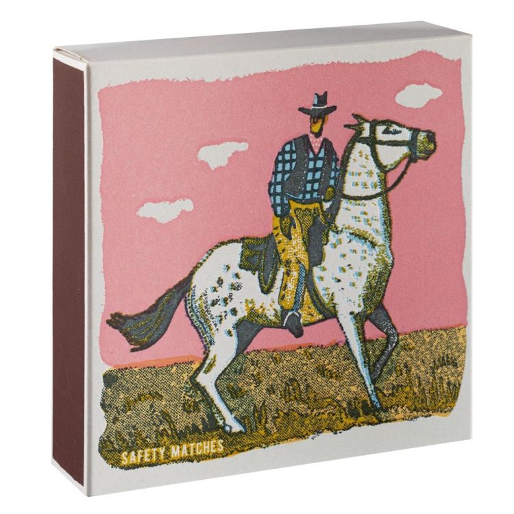 Archivist Gallery Matches Pink Cowboy lucifers vierkant () - Panache (Koksijde)