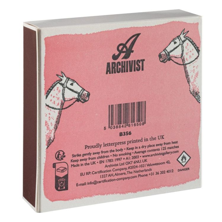 Archivist Gallery Matches Pink Cowboy lucifers vierkant () - Panache (Koksijde)