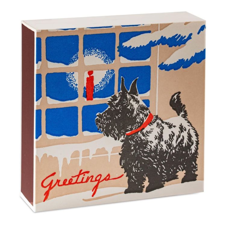Archivist Gallery Matches Scotty Dog Festive lucifers vierkant () - Panache (Koksijde)