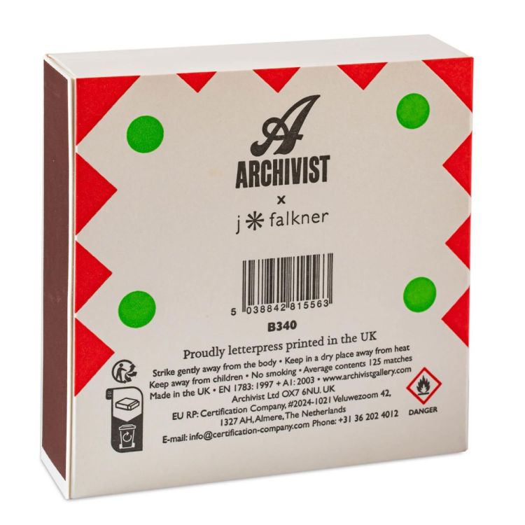 Archivist Gallery Matches Winking Santa by J. Falkner lucifers vierkant () - Panache (Koksijde)