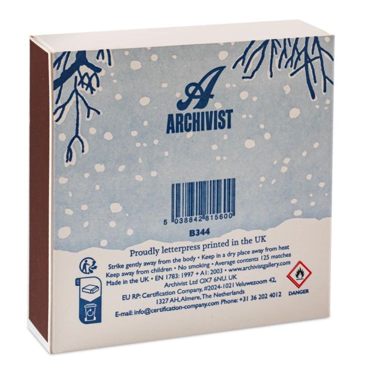 Archivist Gallery Matches Winter Bird lucifers vierkant () - Panache (Koksijde)