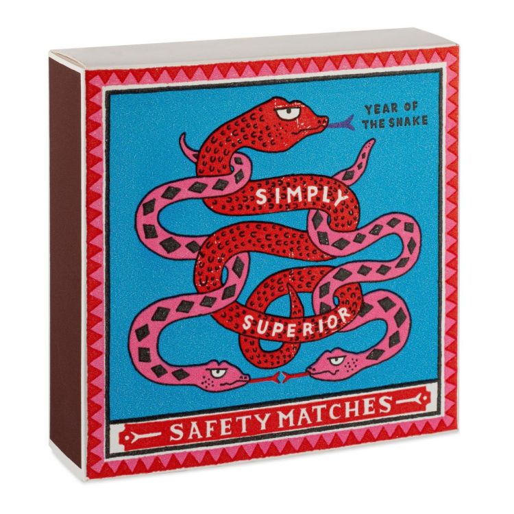 Archivist Gallery Matches Year Of The Snake by Charlotte Farmer allumettes carré () - Panache (Koksijde)