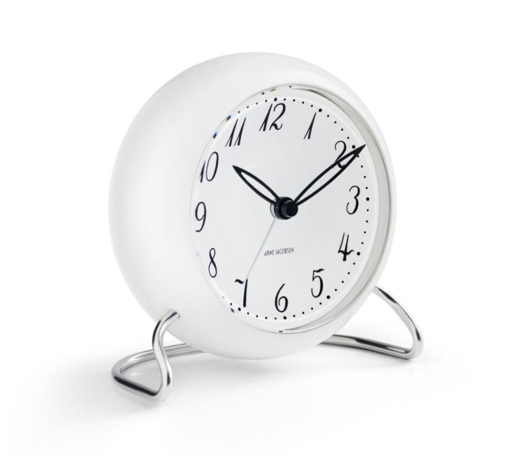 Arne Jacobsen Clocks LK Table Clock ø11cm (White) - Panache (Koksijde)